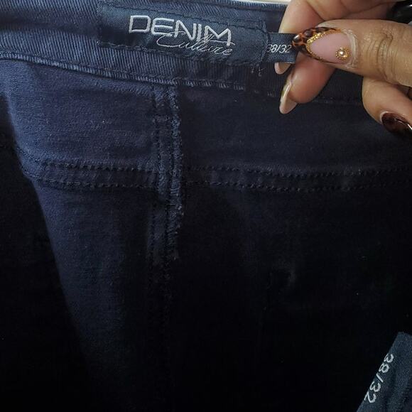 Denim Culture Men’s Blue Skinny Jeans Stretch Fit Size 38x32 - Picture 3 of 6